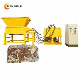 Scrap Metal Hydraulic Double Shaft Shredder for Recycling Plant thumbnail-2
