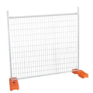 Low Price Powder Coated Galvanized Construction Site Temporary Fence Portable Temporary Fence Panel Australia thumbnail-1