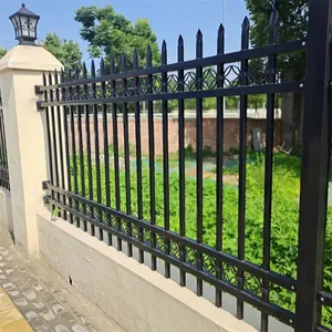 Galvanized Wrought Iron Fence With Powder Coating, 1.2m Height thumbnail-1