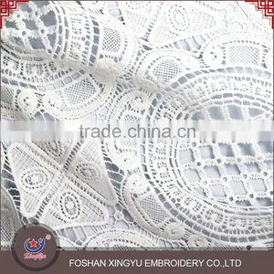 Unique and Fashional Style Micro Fiber Polyester Cheap Bridal Water Soluble Lace Fabric thumbnail-5