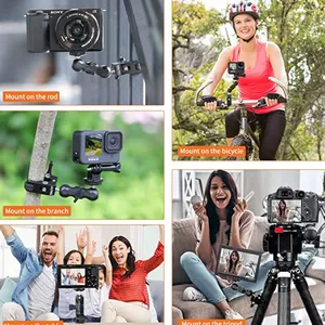 Super Clamp 360° Ball Head Magic Arm With Action Camera Adapter thumbnail-2