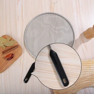 304 Stainless Steel Splatter Screen is a Multi-functional Kitchen Tool That Combines a Grease Splatter Guard, Oil Drain Rack Kitchen thumbnail-3