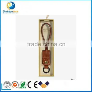 High Quality REMAX New Leather Cable Faster Charger 3.0A Micro USB Data Cable For IPhone 5/5s/6/6s/6+ thumbnail-1