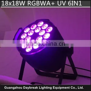 18 RGBWA UV Led Par6in1 Light Factory Wholesale Cheap Price 18*18w High Brightness Top Quality thumbnail-1