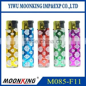Cheap Plastic Material Cigarette Lighter , Electron Gas Lighter With Windproof Function and Picture thumbnail-1