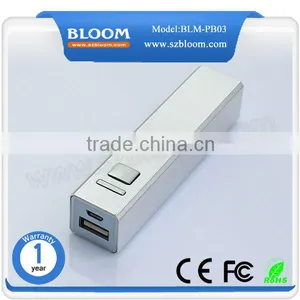 Smartphone Lipstick 2600mah External Power Bank .metal External Power Bank Charger thumbnail-2