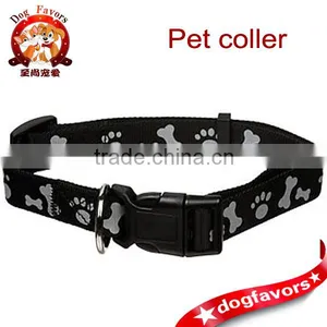 Nylon Reflective Dog Collars in Blue thumbnail-1