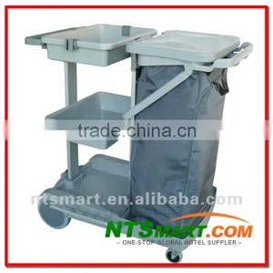 Hotel Cleaning Trolley Janitor Cart thumbnail-1