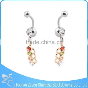 Sexy Body Jewelry Long Dangle Fake Pregnancy Belly Ring thumbnail-1