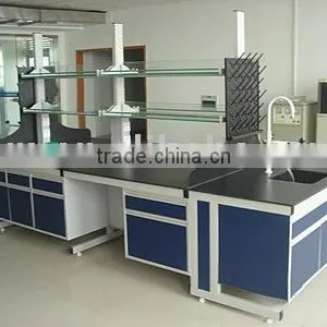 Steel Wood Laboratory Central Bench/table/lab Furniture/lab Central Bench thumbnail-1