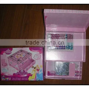 Princess Sticky Mosaics Jewelry Box Educational Toys thumbnail-1