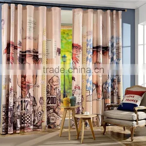 Factory Price Printed Curtain Fabric thumbnail-1