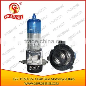 Good Quality 12v 35/35w P15d-25-3 Motorcycle Headlight Bulb (Half Blue Tube) thumbnail-1