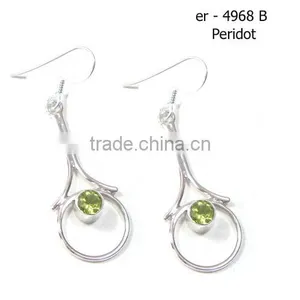 925 Silver Jewelry Gemstone Earrings Wholesale Indian Jewelry Handmade Jewelry thumbnail-1