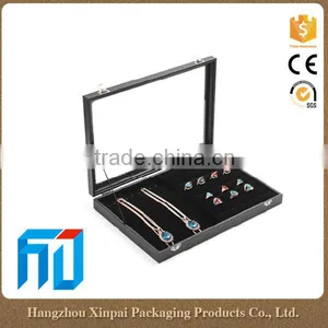 Mirrored Velvet Jewelry Display Tray Ring Display Box thumbnail-1