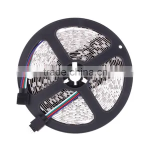 AC100-240V 2*5M 5050 SMD RGB 600LEDs LED Strip Light Lamp 44Key + IR Remote Controller DC12V + Power Adapter thumbnail-4