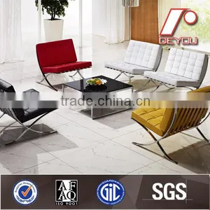 High Quality Barcelona Sofa With Ottoman,black Leather Sofa,Leather Barcelona Sofa SF-505 thumbnail-1