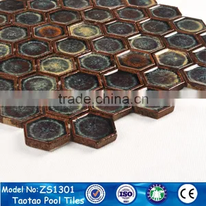 Wholesale Lowest Prcie Hexagon Mosaic Tile for Swim Pool in China thumbnail-6