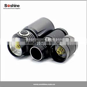 Soshine TC5CS LED 960lm 4-Mode White Control Tactical Flashlight - Black (1 x 18650) thumbnail-3