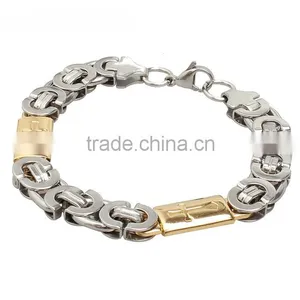 Kindy Jewelry JCB0228 Punk Style Fashion Bracelet Men 316l Stainless Steel Supplier's Choice thumbnail-2