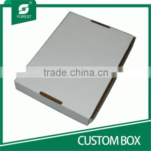 SINGLE WALL FOLDING WHITE CUSTOM PAPER BOX WITH OEM PRINTING thumbnail-2