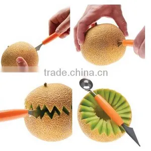 Stainless Steel Watermelon Server + Melon Baller Scoop thumbnail-6
