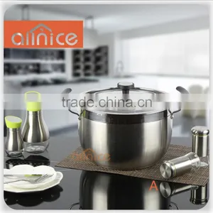 Stainless Steel Kitchen Steamer and Soup Pot With The Character Designs Handle Easily Picked up thumbnail-1