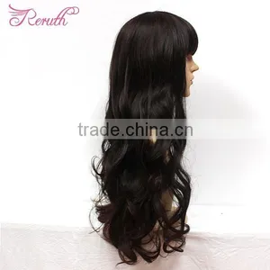 OEM High Quality Cheap Can be Dyed Beautiful Natural Wavy Wig thumbnail-2