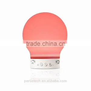 Fashion Portable Rechargeable Bluetooth Led Table Lamp Speaker Color Changing Silicone Lamp Speaker thumbnail-2