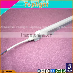 High Brightness Integrative T5 LED Tube 600MM 10W CRI 80 Cool White CE ROHS thumbnail-2