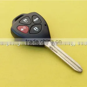 Uncut TOY43 Blade 4 Buttons Replacement Remote Key Shell for Toyota Camry Blank Key thumbnail-4