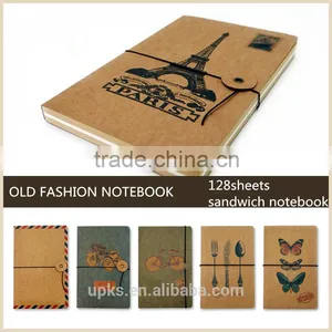 Sadie H-005 Leather Sandwich 128sheets 6 Patterns Notebook thumbnail-3