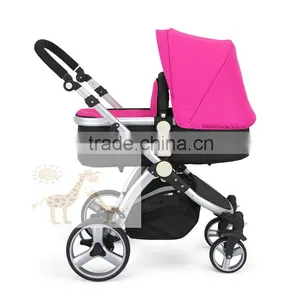 2016Baby Stroller European Standard High Quality And Comfortable 3 in 1 Fuctions Deluxe Reversing Handle Baby Stroller thumbnail-4