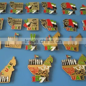 Fast Delivery Time UAE 43 National Day Magnetic Iron Country Map Badge thumbnail-1