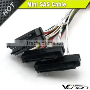 1m Black 30AWG Internal Mini SAS 36pin (SFF-8087) Male to SAS 29pin Female With 4pin Power (SFF-8482) Cable thumbnail-3