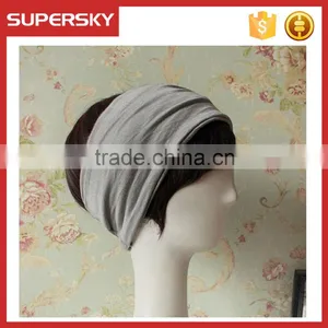 A-143 Bohemian Jersey Head Wrap Yoga Headband Hairband Women Headwrap Headband thumbnail-3