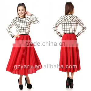 Plus Size Design Skirts and Blouse thumbnail-1