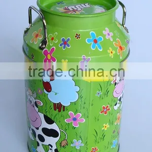 2016 Nice Design Metal Milk Can With Handle Tin Water Bottle thumbnail-2