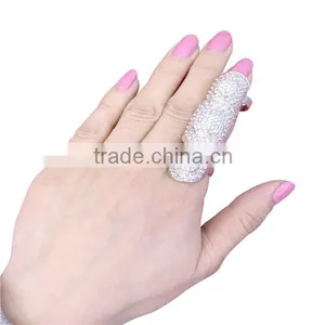 New Hot Retro Style Full Finger Armor Joint Knuckle Hollow Out Ring thumbnail-4
