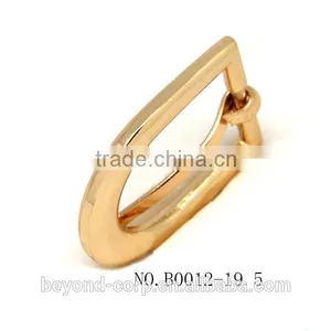 Bent Pin Buckle Real Gold Finished Pin Buckle Curved Fashion Buckle thumbnail-3
