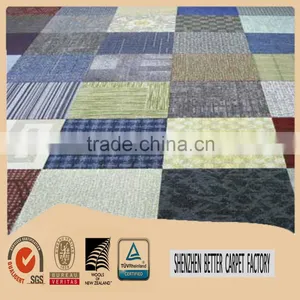 Good Grey Color Fastness Rubber Bottom Nylon Office Carpet Tiles thumbnail-3