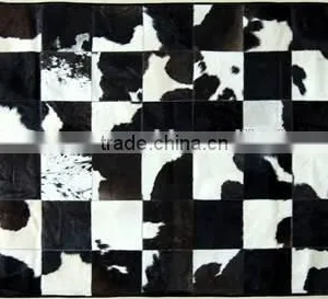Patchwork Cowhide Carpet,decorative Wall to Wall Carpet,luxury Hotel Carpet Used for Living Room Carpet,dinning Room Carpet,entr thumbnail-1
