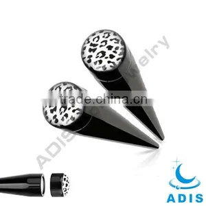 Wholesale Magnet Acrylic Fake Taper Earrings thumbnail-1