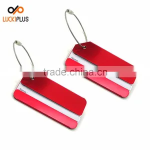 Luckiplus Metal Travel Luggage Tag Suitcase Bag Label Name Card Sliver thumbnail-5