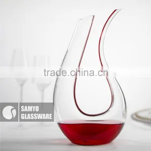 Samyo Handmade Fashion Decanter Design With Red Line Decoration thumbnail-1