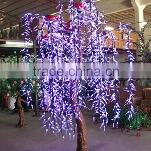 New Arrival Large Outdoor White Artificial Led Lighted Christmas Weeping Willow Tree thumbnail-3