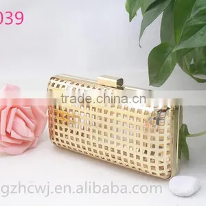 Shiny Gold Metal Frame, Metal Frame for Lady Clutch, Guangzhou Metal Frame for Wallet thumbnail-3