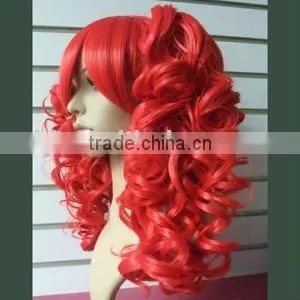 High Quality Fashionable and Pretty Synthetic Fiber Curly Wigs for Cosplay Party thumbnail-1