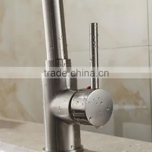 Professional Manufacture Satin Nickel Kitchen Faucet thumbnail-5