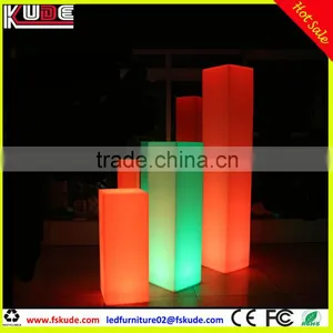 Wedding Decoration RGB Led Light Columns/plastic Square Decorative Lighted Columns for Weddings on Sale thumbnail-2